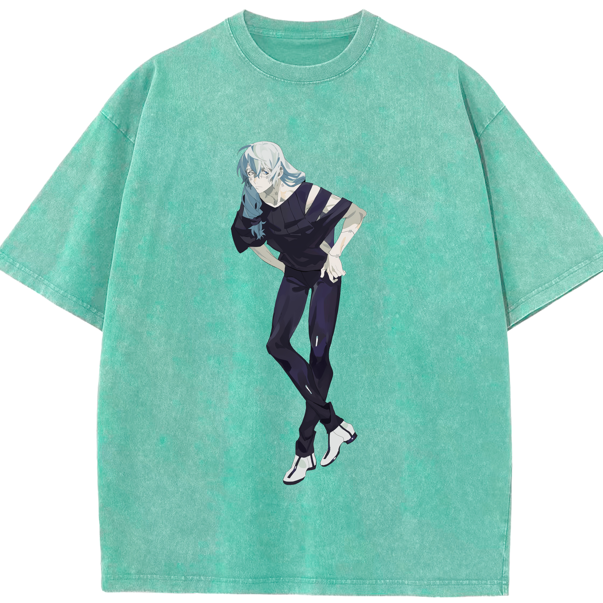 （画像用） 呪術廻戦 Jujutsu Kaisen 綿100% ヴィンテージ風 半袖Tシャツ（フロントプリント）